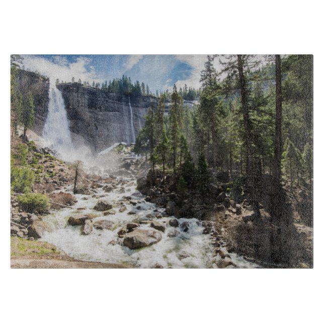 Planche À Découper Waterfalls | Nevada Fall, Yosemite, CA (Devant)
