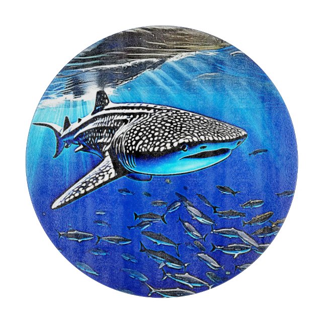 Planche À Découper Whale Shark Majesty Design (Devant)