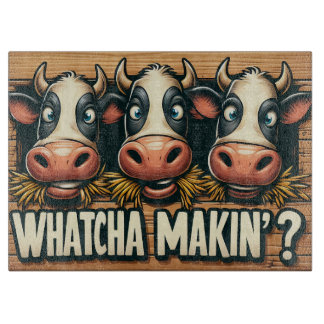 Planche À Découper Whatcha Makin Cows Cutting Board