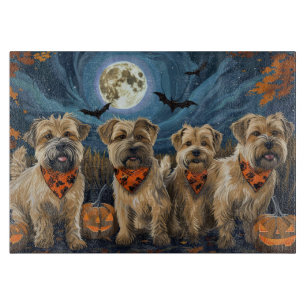 Planche À Découper Wheaten Terrier Halloween Éffrayant