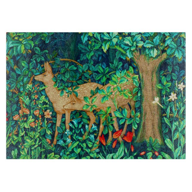 Planche À Découper William Morris Forest Deer Tapestry Imprimer (Devant)