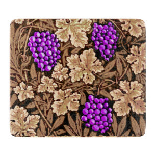 Planche À Découper William Morris Grapevine, Brown et violet