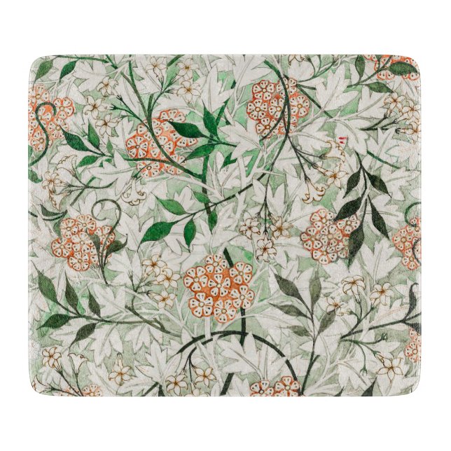 Planche À Découper William Morris Jardin de Jasmin Fleur Classique (Devant)