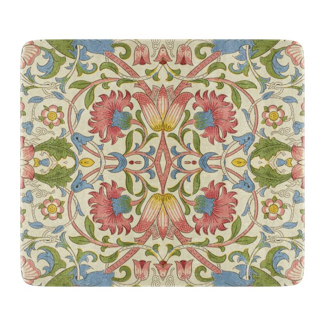 Planche À Découper William Morris Loddon Blossom Motifs Floraux (Devant)