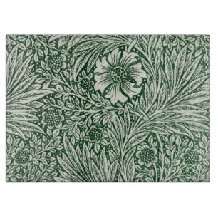 Planche À Découper william morris marigold fleurs vertes