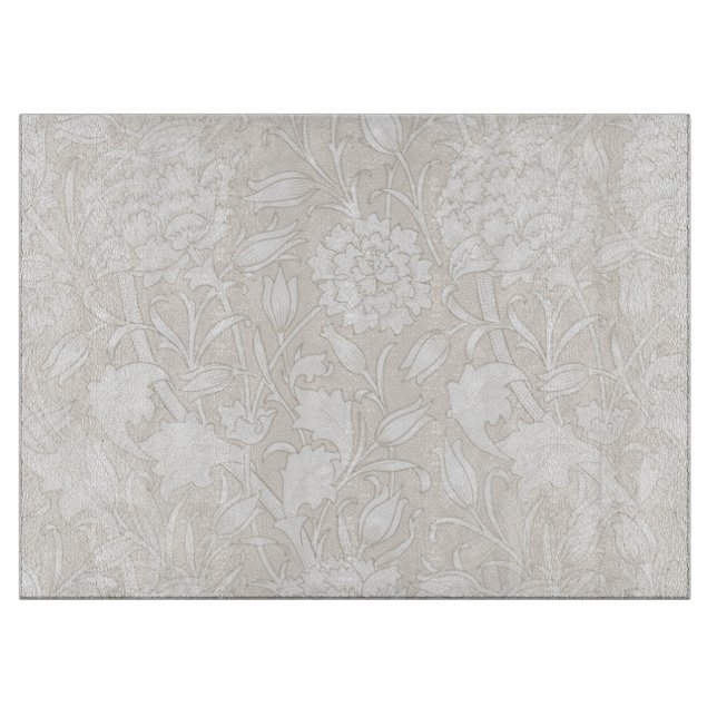 Planche À Découper William Morris Motif Floral à Sepia  (Devant)