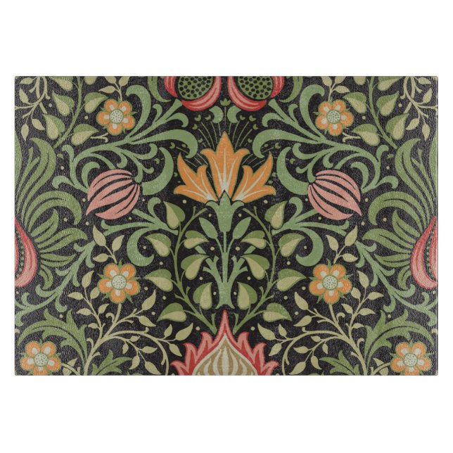 Planche À Découper William Morris Persian Floral Antique (Devant)