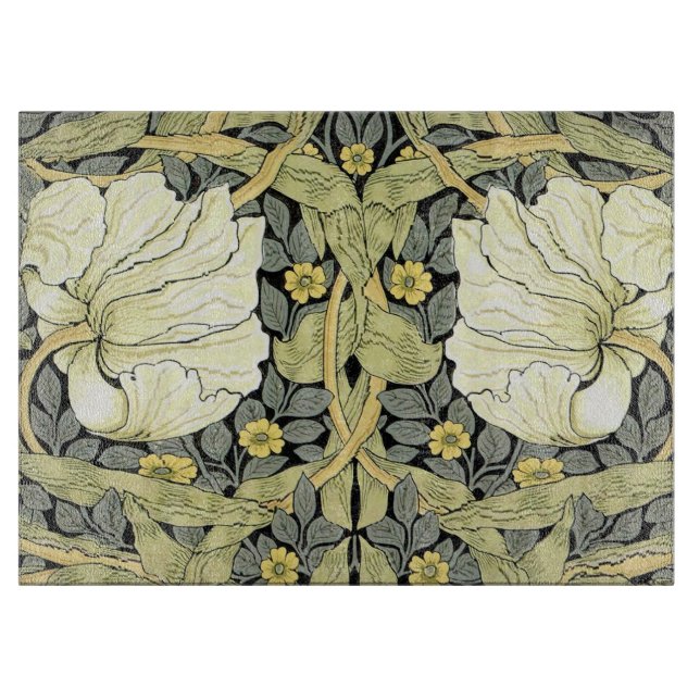 Planche À Découper William Morris Pimpernel Fond d'écran floral (Devant)