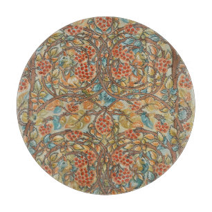 Planche À Découper William Morris Style Cottagecore Écureuil Floral