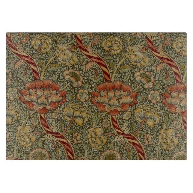 Planche À Découper William Morris Wandle Anglais Floral Damask Design (Devant)