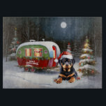 Planche À Découper Winter Rottweiler Caravan Christmas Adventure<br><div class="desc">Laissez-vous tenter par la magie d'une nuit d'hiver enneigée alors qu'une caravane glisse gracieusement à travers le paysage illuminé par la lune. La beauté sereine de la neige scintillante et l'éclat enchanteur de la lune créent une scène captivante, promettant une aventure de Noël inoubliable remplie de chaleur, de joie et...</div>
