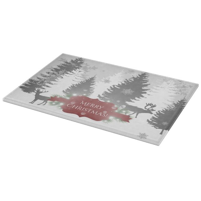 Planche À Découper Winter Wonderland Cutting Board - Rouge (Coin)