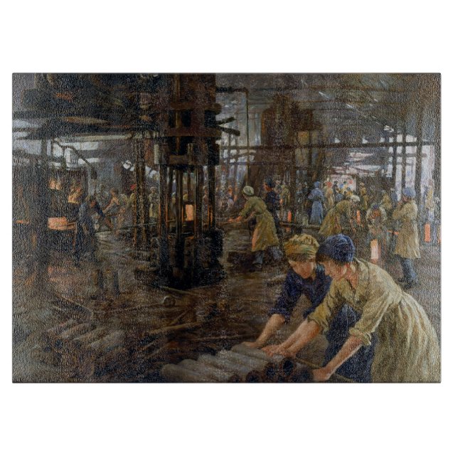 Planche À Découper WW1 1918 Les femmes qui travaillent dans une usine (Devant)