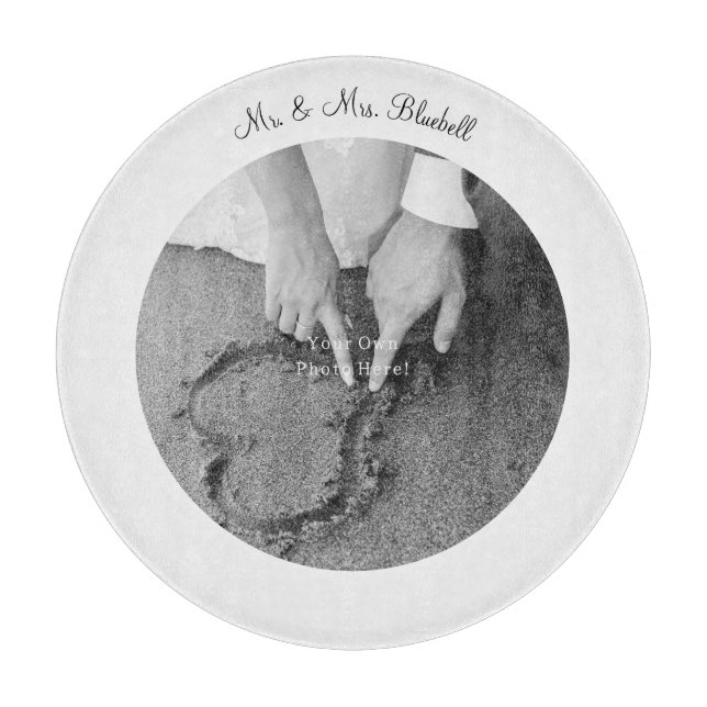 Planche À Découper Your Own Personalised Photo Glass Cutting Board. (Devant)