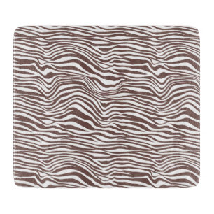 Planche À Découper Zèbre animal Brown Imprimer les bandes