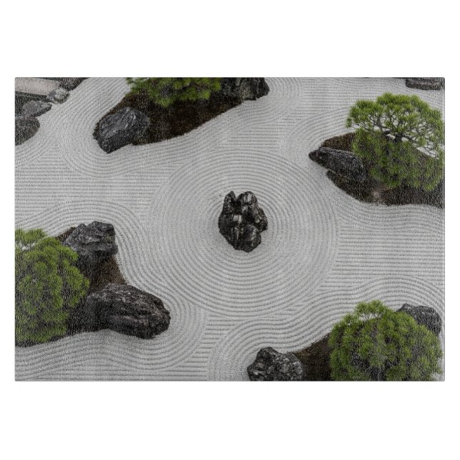 Planche À Découper Zen Garden Illusion Mug / Plate – Japanese Landsca (Devant)