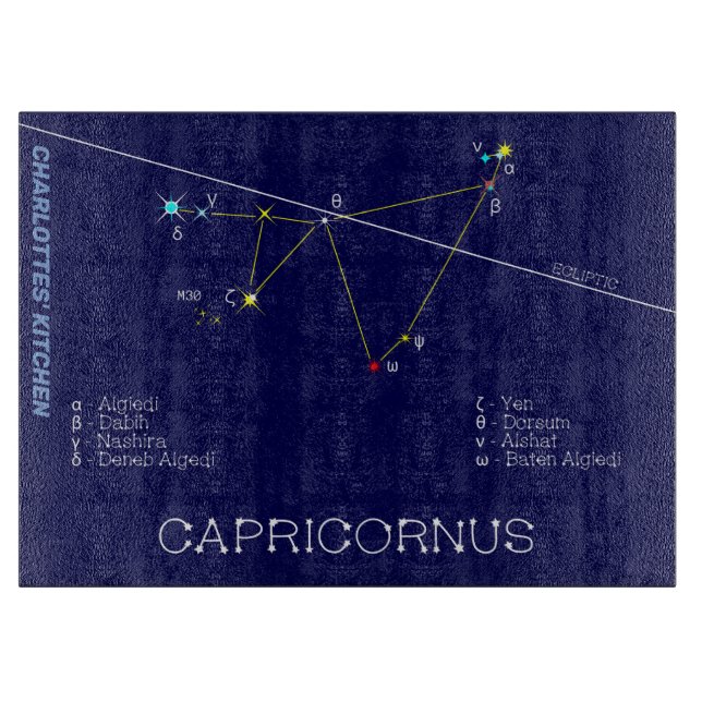 Planche À Découper Zodiaque Capricornus (Devant)