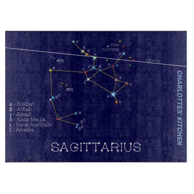 Planche À Découper Zodiaque Sagittarius (Devant)