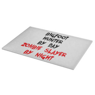 Planche À Découper Zombie Slayer Bigfoot Hunter