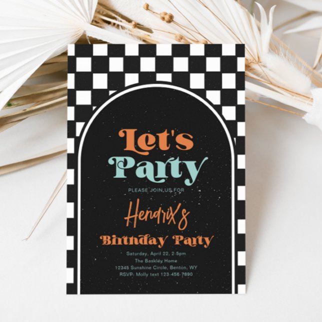 Planche à roulettes Invitation Anniversaire (Créateur téléchargé)