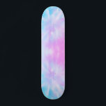 Planche à skateboard Blue Purple Pastel Tie Dye<br><div class="desc">teinture pastel</div>