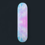 Planche à skateboard Blue Purple Pastel Tie Dye<br><div class="desc">teinture pastel</div>