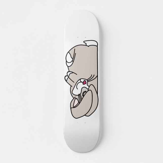 Planche à skateboard de lapin dormant (Devant)