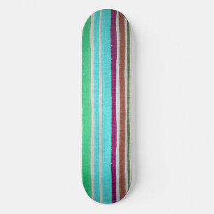 Planche à skateboard multicolore