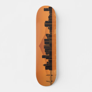 Planche à skateboard - Portland Skyline - Orange