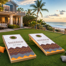 Planche de Cornhole en bois personnalisée pour la