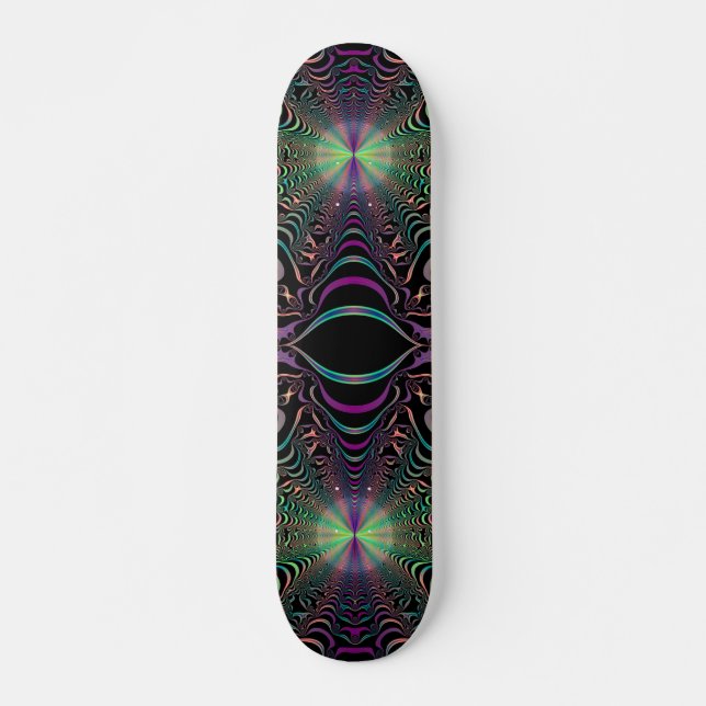 Planche de skateboard Abstraite Pastel Fractal (Devant)