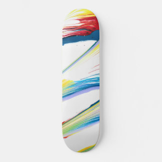 Planche de skateboard abstraite rayée sauvage Tag