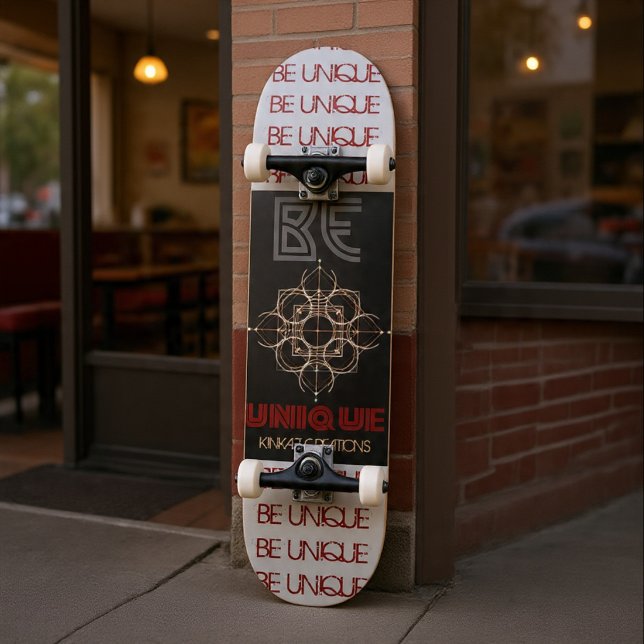 Planche de skateboard Be Unique 7¾" (Créateur téléchargé)
