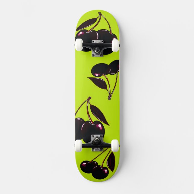 Planche de skateboard Cerises Foncées (Recto)