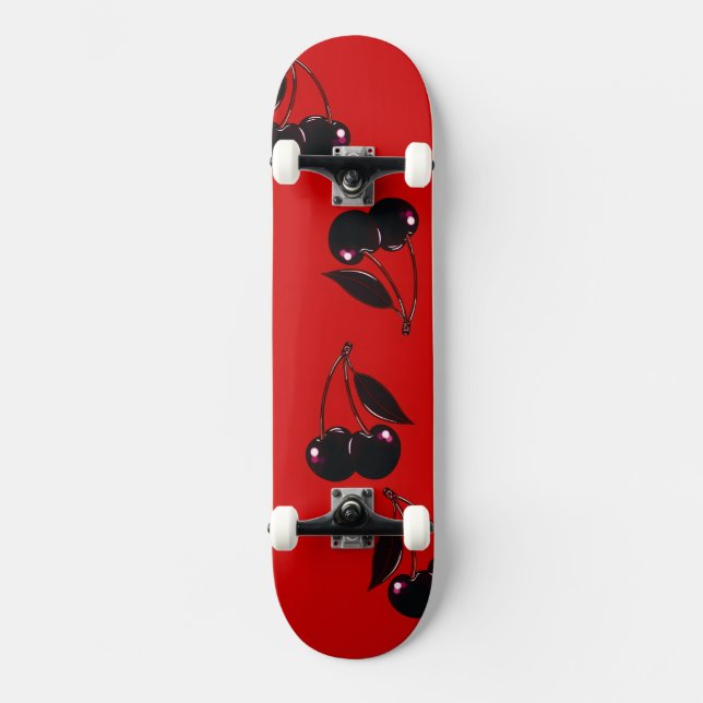 Planche de skateboard Cerises Foncées (Recto)