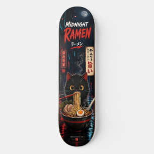 Planche de skateboard Chat Ramen Japonais Mignon A