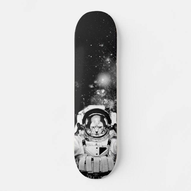 Planche De Skateboard De Chat Cosmonaut (Recto)