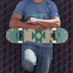 Planche de skateboard du sud-ouest, Navajo Turquoi
