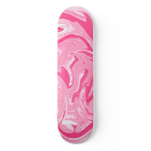 Planche de skateboard en marbre rose