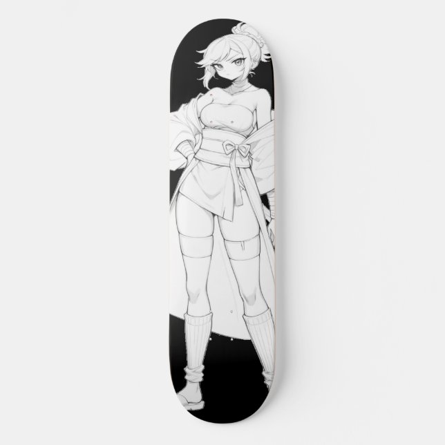 Planche de skateboard Fille Anime de Style de Comb (Recto)