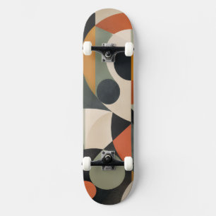 Planche de skateboard géométrique moderne et Truck