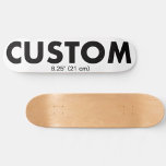 Planche de skateboard personnalisée 8,25 pouces (2<br><div class="desc">Faites, concevez, créez votre propre Skateboard Deck personnalisé - 8 1/4" (21 cm). Ajouter les roues et les camions option. Planche à roulettes personnalisée en USA Maple de 7 plis, cadeau pour un skateboarder et pour l'anniversaire, cadeaux de Noël, faveurs de mariage, et sports promotionnels d'affaires, l'école et les loisirs...</div>