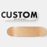 Planche de skateboard personnalisée 8,5 pouces (21<br><div class="desc">Faites, concevez, créez votre propre Skateboard Deck personnalisé - 8 1/2" (21, 6 cm). Ajouter les roues et les camions option. Planche à roulettes personnalisée en USA Maple de 7 plis, cadeau pour un skateboarder et pour l'anniversaire, cadeaux de Noël, faveurs de mariage, et sports promotionnels d'affaires, l'école et les...</div>