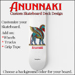 Planche De Skateboard Personnalisée Anunnaki<br><div class="desc">Planche à skateboard Anunnaki Custom Les Dieux Anunnaki reviennent sur terre. Préparez-vous pour leur retour avec ce jeu de skateboard professionnel Anunnaki. Customisez la taille de votre tablier de skateboard lors de votre achat. Image Design : Anunnaki Dieu Non Inclus : Roues, Camions, Plaquettes de montage, Matériel, Bande de préhension....</div>