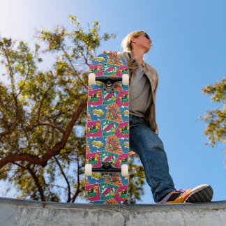Planche de skateboard Pop Art de bande dessinée