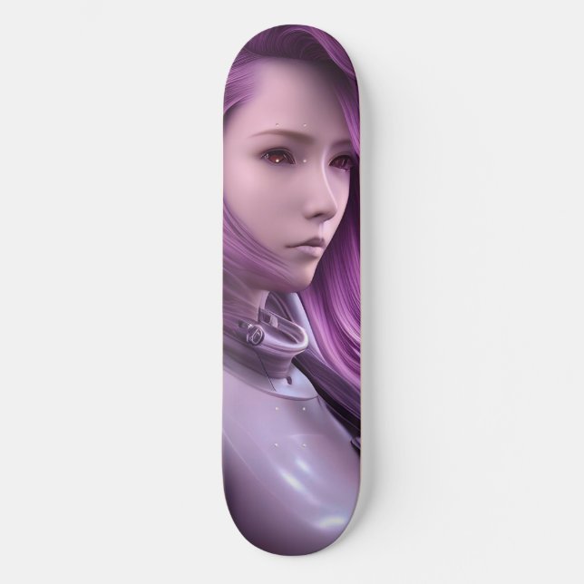 Planche de skateboard pour filles robots (Recto)