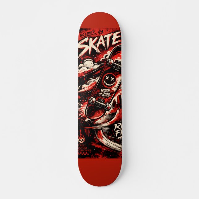 Planche de skateboard Ride Free – Urban Chaos (Devant)