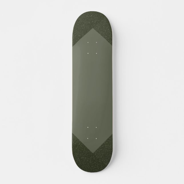 Planche de skateboard verte Moss personnalisée (Devant)