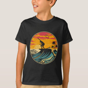 Planche de surf de surf de plage T-shirts Surfeur