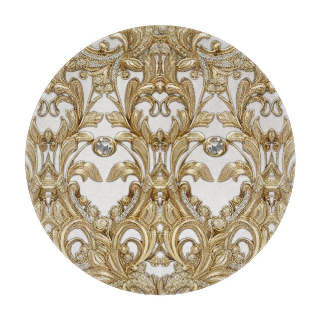 Planche décorative à découper en or (Devant)